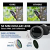 10x50 Binoculars FMC Coating Telescope Bak4 Prism IPX4 Waterproof Portable For Camping Hiking Concert Bird Watching Hunting 3