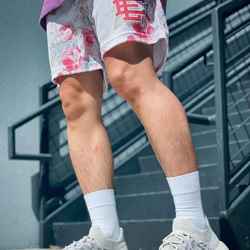 Four-point Shorts Sports Fitness Men's And Women's Loosen Basketball Pants Mesh Breathable Shorts