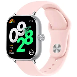Silicone Sport Replacement Wristband Strap - Universal Fit for redmi watch 4 (Vintage rose)