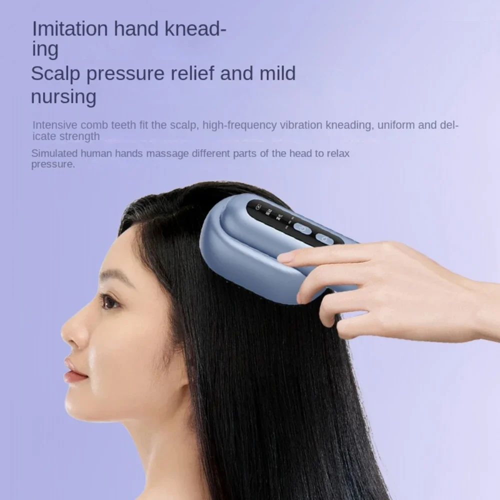 Light Therapy Hair Regeneration Brush Scalp Electric Vibratory Massage Comb Hair Follicle Repair Essential Oil Conditioner Comb