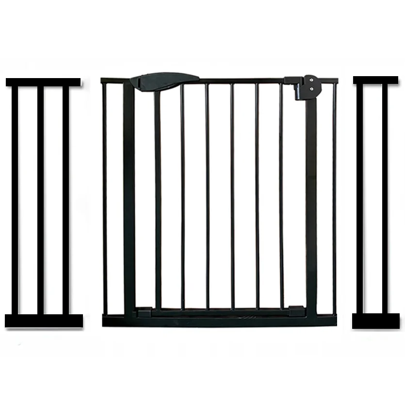 Barrière Gâteau pour escaliers et portes noir blanc PORTE GRORDING GOAL 75-115cm