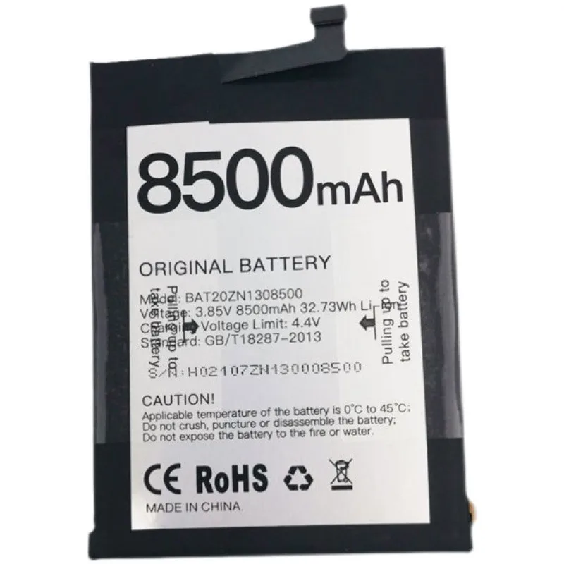 

100% Оригинальный аккумулятор DOOGEE S86 аккумулятор 8500 мАч BAT21ZN1318500 для батареи DOOGEE S97