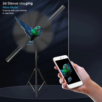 40CM 3D Holographic Projector Fan 224 LED Lamp Beads 1