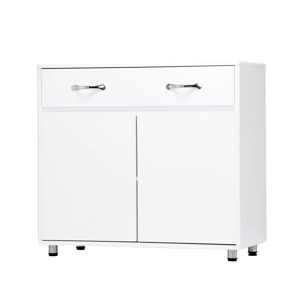 Two door Side Table-White 4