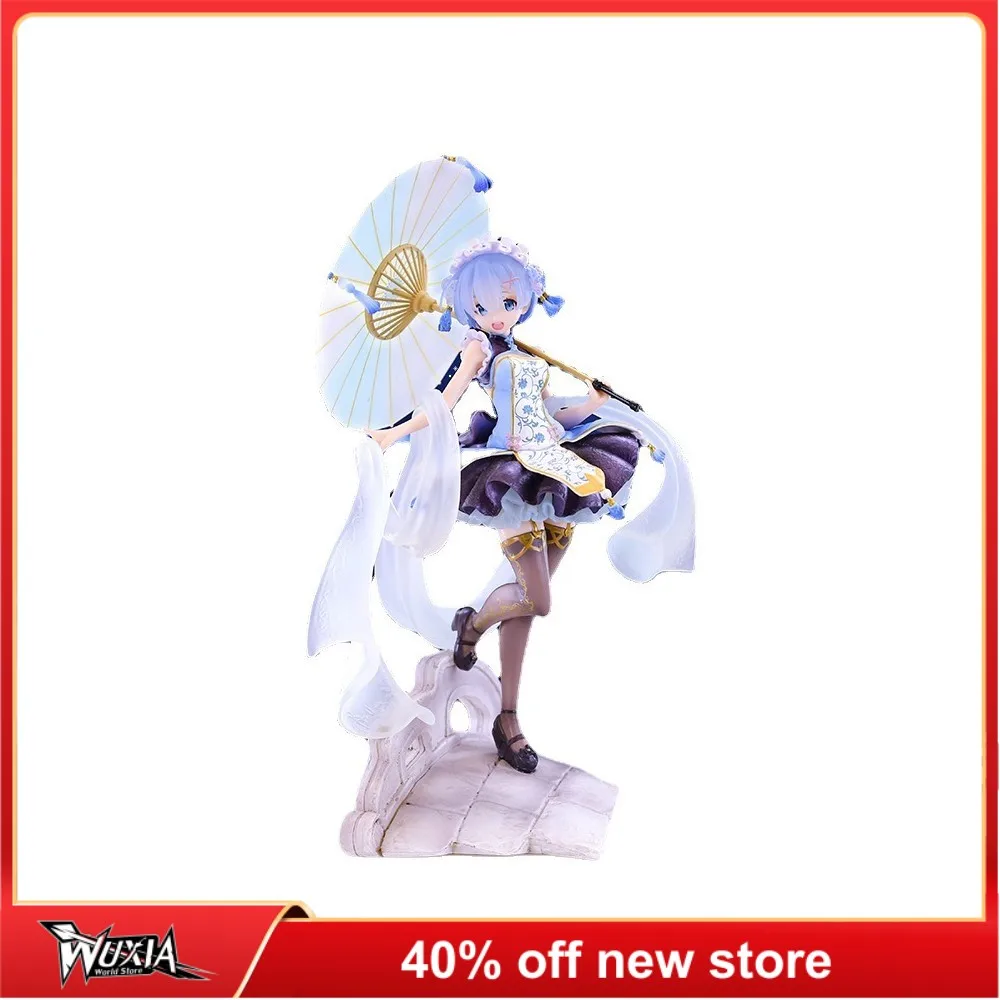 

27cm Re:Life In A Different World From Zero Anime Figure Lolita Rem Cute Beauty Girl Two-dimensional Model Collection Gift Toy
