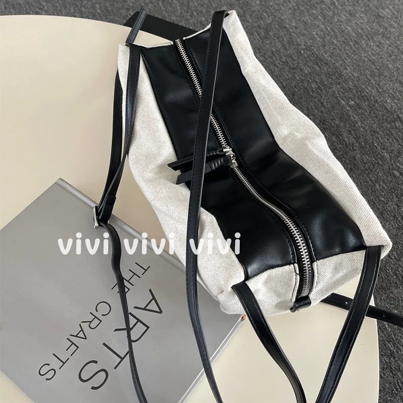 Women Cotton and linen Tote Casual Travel Shoulder Top-handle Bag Large Capacity Women Crossbody Messenger Bag Sac A Mains Femme