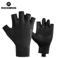ROCKBROS Cycling Gloves Autumn Spring MTB Bike Gloves SBR Pad Half Finger Bicycle Goves Men Women Breathable Shockproof Gloves 1