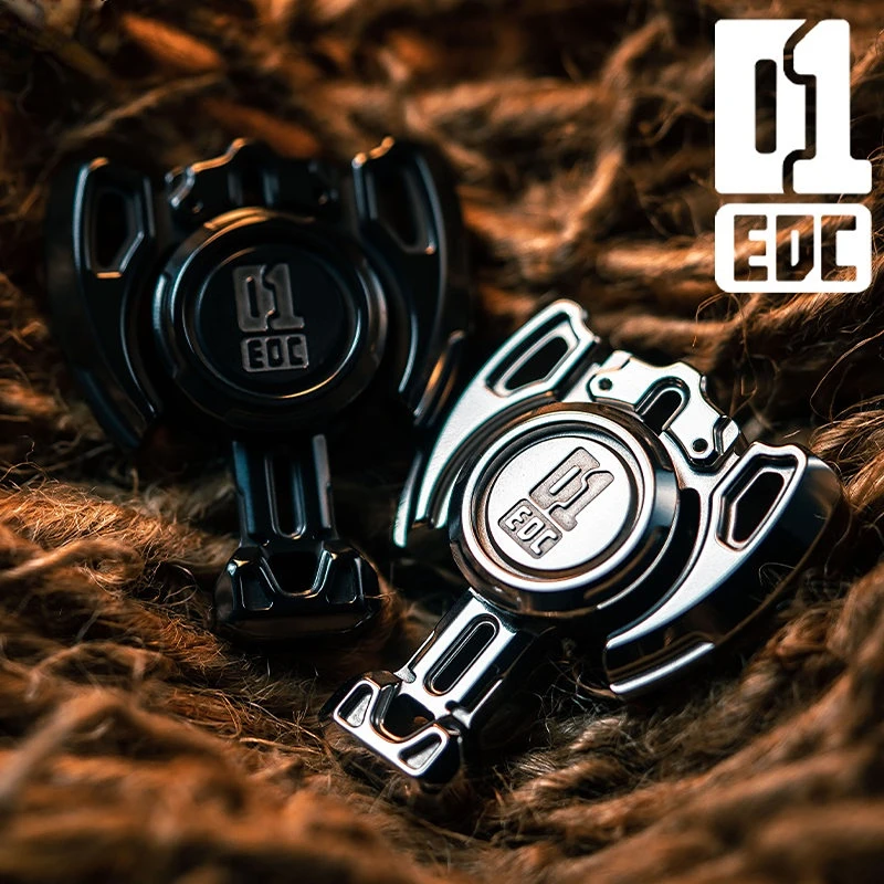 

01EDC Holy Ax Asymmetric Fidget Spinner McGee 01EDC Metal Decompression Toy Out of Print Black Technology
