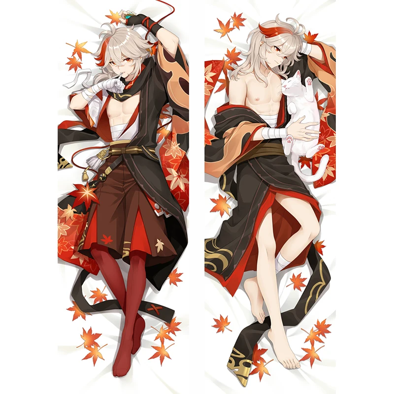 

New Kaedehara Kazuha Hugging Body Pillowcase Game Genshin Impact Manga Cosplay Pillow Dakimakura Case Cover Moegirl Room Decor