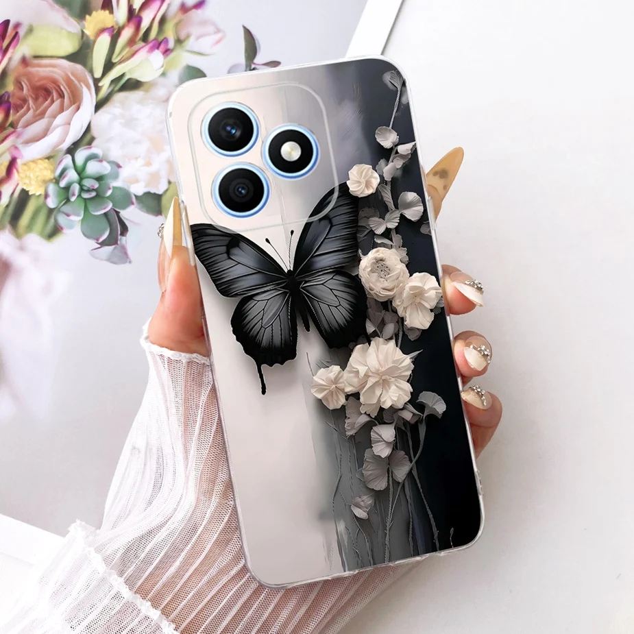 Luxury Butterfly Painted Soft Silicone Phone Case - Stylish & Slim Cover