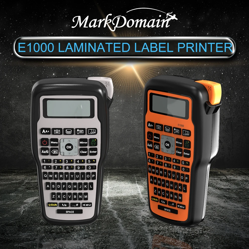 Portable Label Printer E1000 PRO Industrial Label Maker Printer Compatible for Brother Label Tape TZe-231 tz631 Labeling Maker