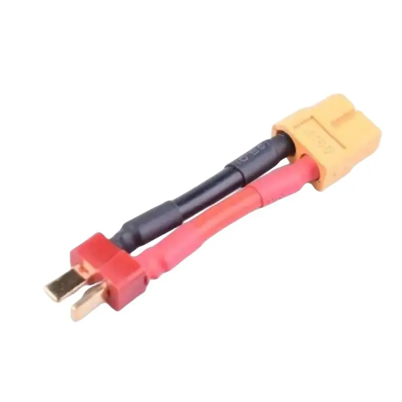 Adaptateur XT60 Femelle vers Deans T-Plug Mâle 14AWG 40mm 2Pcs RC LiPo