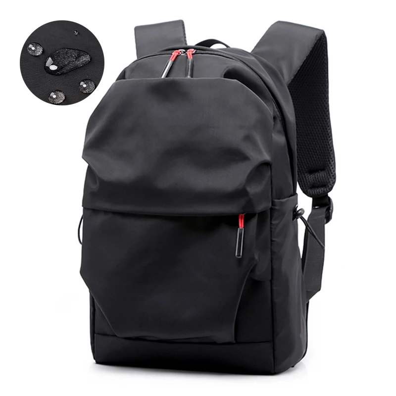 

Multifunction Waterproof Backpack Men Luxury Student School Bags Notebook Backpacks Casual Pleated 15.6 Inch Laptop Bag for Men