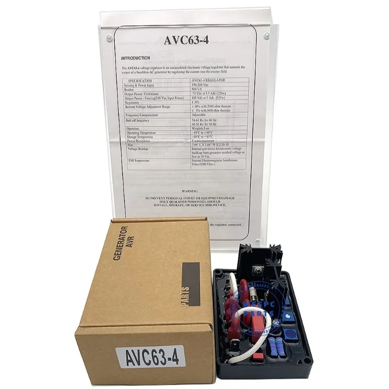 

AVC63-4 AVR Automatic Voltage Regulator for Basler Electric Alternator Brushless Alternator Generator