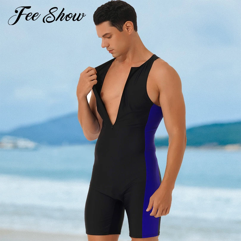 Singlet Mens All In One Swimwear Triathlon Wetsuit Men Renvena