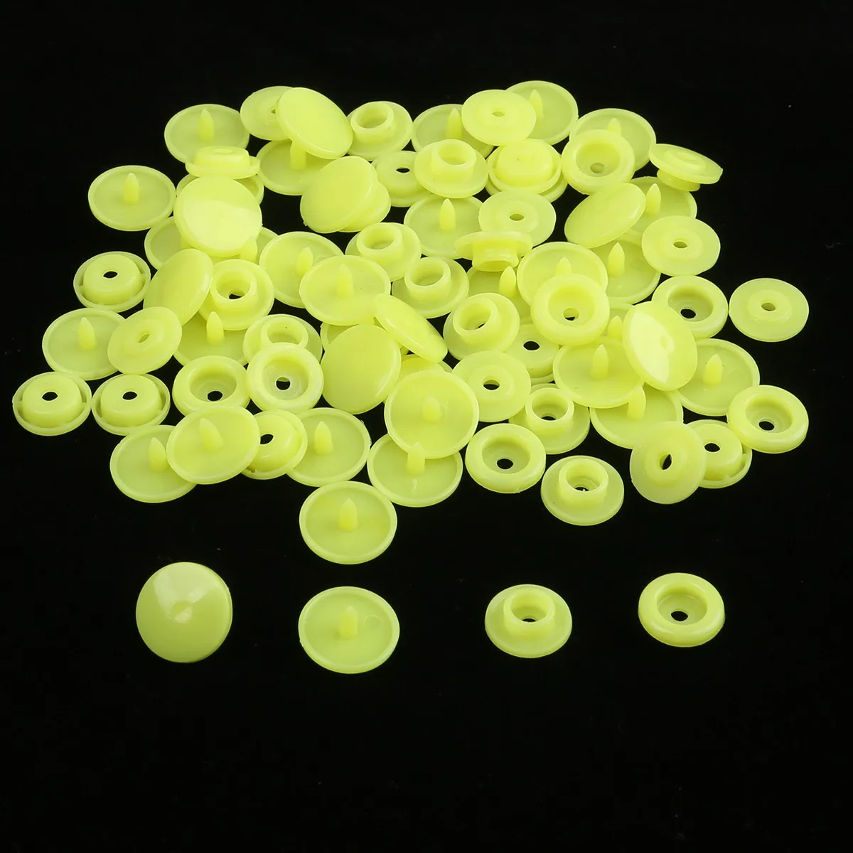 Fashion 10/20/50/100 Sets T5 Snap Poppers Plastic Nylon Buttons Children's Buttons Kit for Baby Dolls Clothes Sewing Accessories