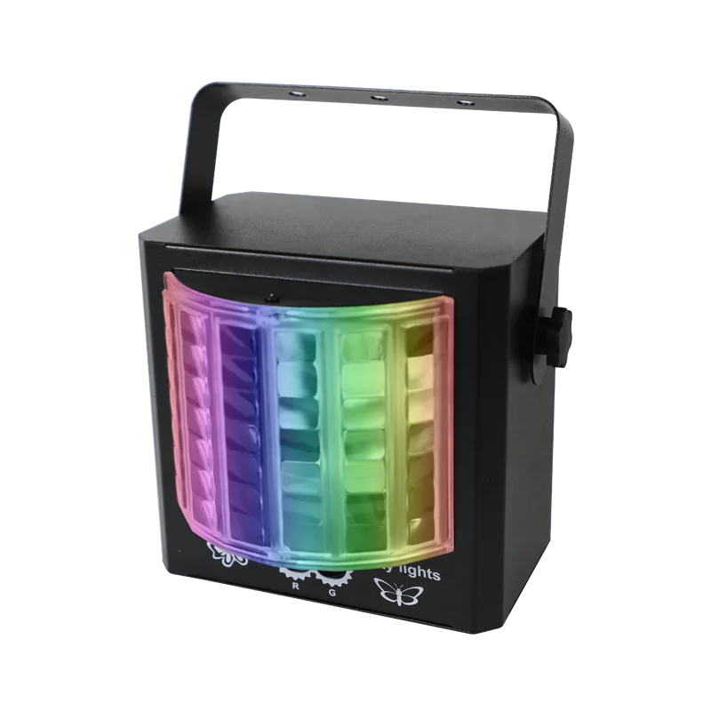 LED Butterfly Stage Lights Remote Control Dj RGB Led Four in one laser strobe light colorful ktv flash room bar nightclub lights led light,led stage light,mini led stage light