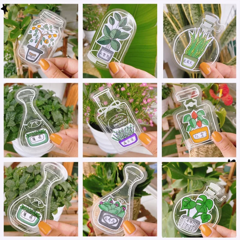 Transparent Dried Flower Bookmarks Handmade Natural Dried Flower