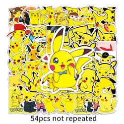 Autocollants dessin animé Pokemon, 10/30/50/100 pièces, pour Skateboard, moto, carnet de notes, téléphone portable, bagages, jouets cadeaux d'anniversaire 