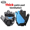 CXWXC MTB Bicycle Cycling Half Finger Gloves 6mm Thickened Palm Pad Shockproof & Non-Slip Stretch Fabric GEL Bike Short Mittens 1