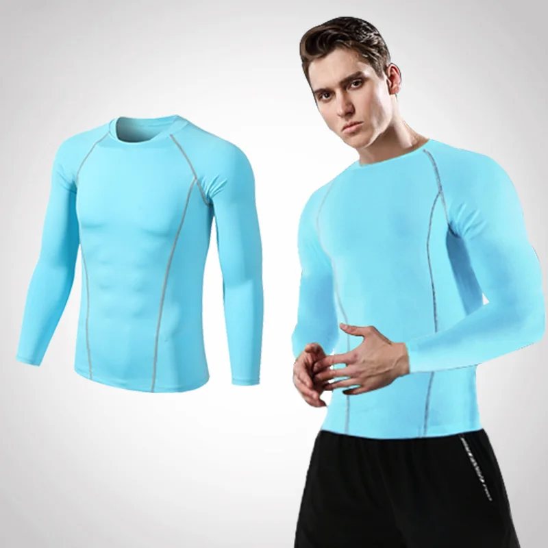 Men Women Kids Children Boy Girl Compression Running Long T Shirt Fitness Sport Basketball Football Gym Sportswear Clothes B1004 6