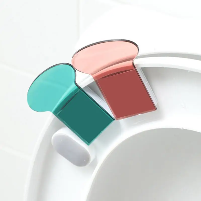 Handle Toilet Handle Lid Flip Toilet Cover Flap Lifting Device Portable Lid No Dirty Hand Flap