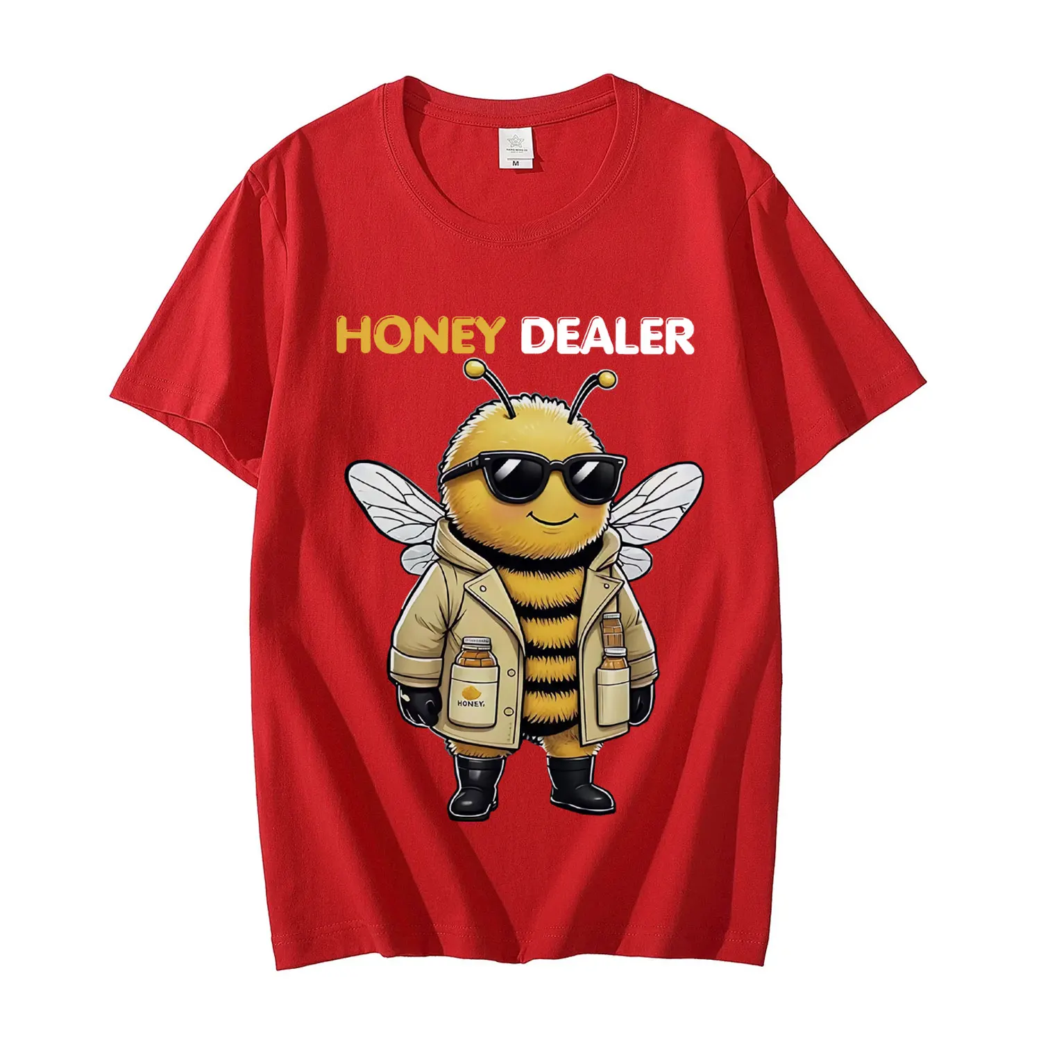 Honey Dealer Funny Bee Graphic T Shirt Men Women Fashion Y2k Clothing T-shirt Summer Casual Oversized Cotton T-shirts Streetwear