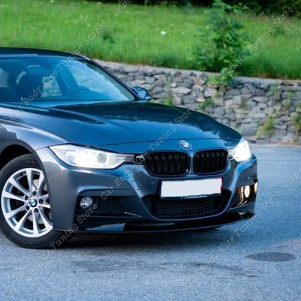 BMW F30 F31 F35 MP 스타일 프론트 범퍼 립 스플리터 스포일러 디퓨저 바디킷, 320i 320d 325i 330i 330d 335i 2012-2019 M-Sport