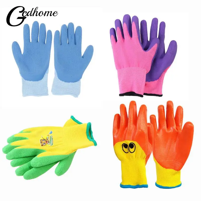 Kids Children Protective Gloves Durable Waterproof Garden Gloves Anti Bite Cut Collect Seashells Protector Planting Work Gadget garden work gloves,horticultural gloves