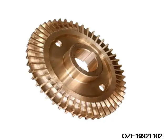 Water Pump Spare Part 70mm 2.76" Dia Brass Impeller Gold Tone
