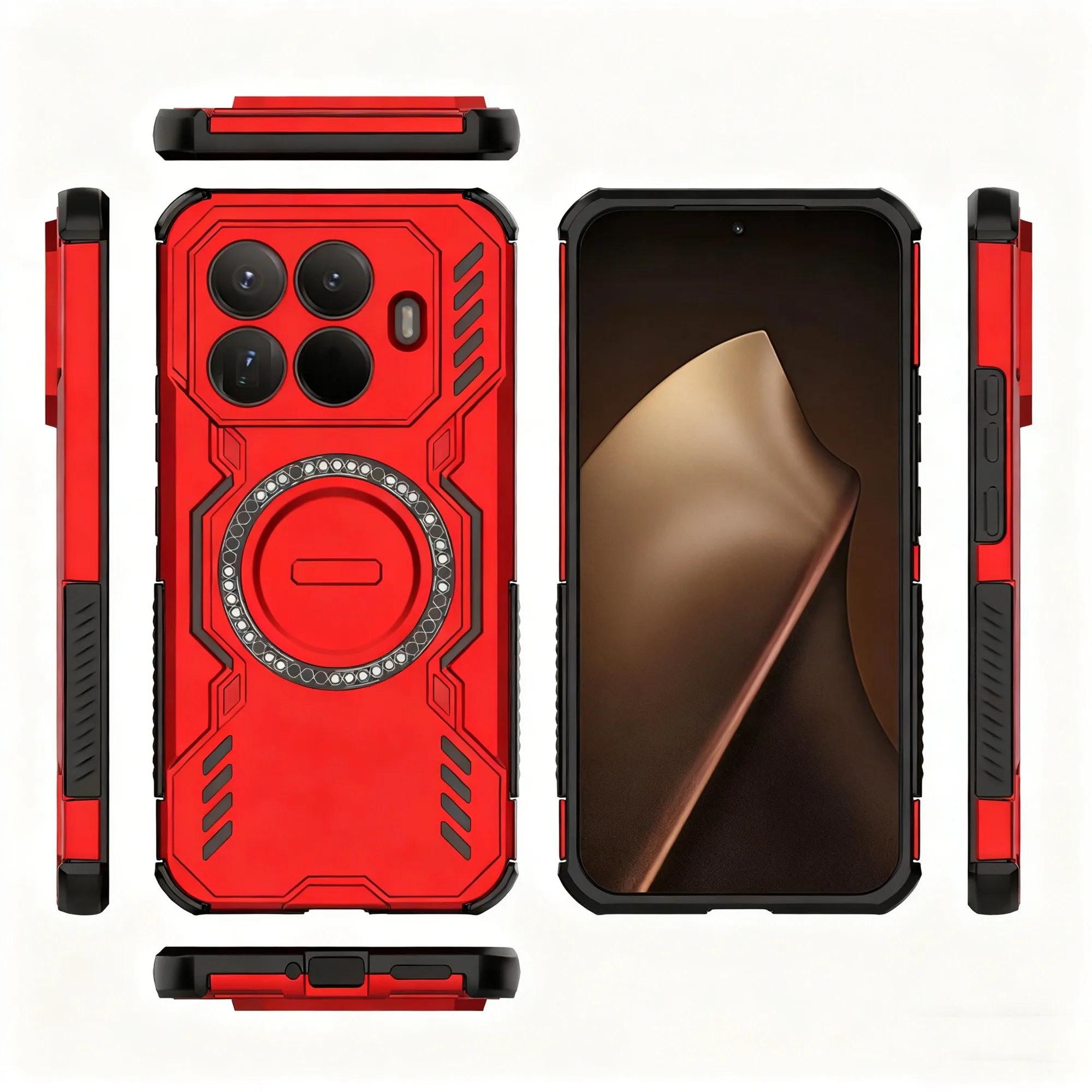 Magnetic Heat Dissipation Military-Grade Camera Lens Protection Case