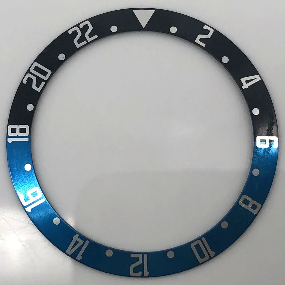 Aluminum Bezel Watch Parts - Multicolor Variety, 39.5mm Outer Diameter