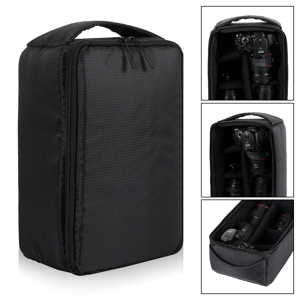 Portable DSLR Camera Shockproof Waterproof Projector Lens Super Thick Photography Drop-proof Liner Bag_voghion.com