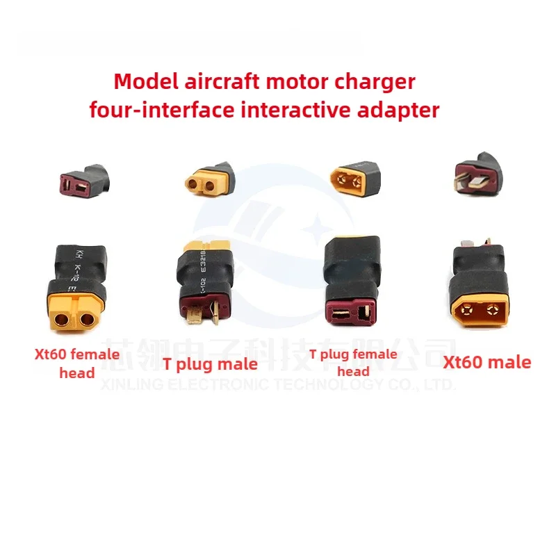 Chargeur de batterie Lipo pour modèle d'avion RC, adaptateur jack count60 T, prise femelle à mâle, pièces de contrôle, bricolage