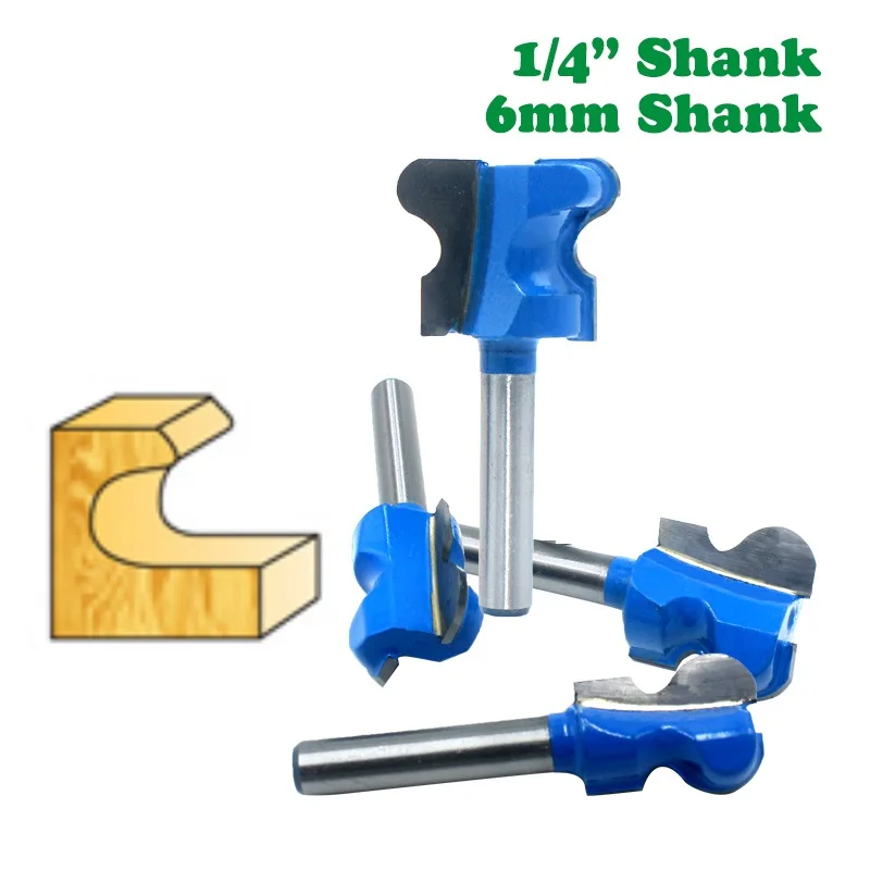 

6mm 1/4" Shank 6.35mm Double Finger Router Bits for Wood Milling Cutter Industrial Grade Bit Woodworking Tools