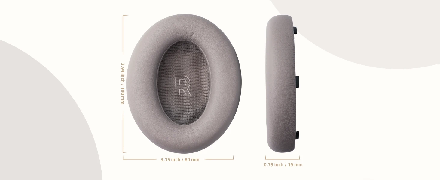 KUTOU Ear Pads Cushion for Bose QuietComfort Ultra QC Ultra Headphone Replacement Earpads Leather Soft Foam Cover Earmuffs