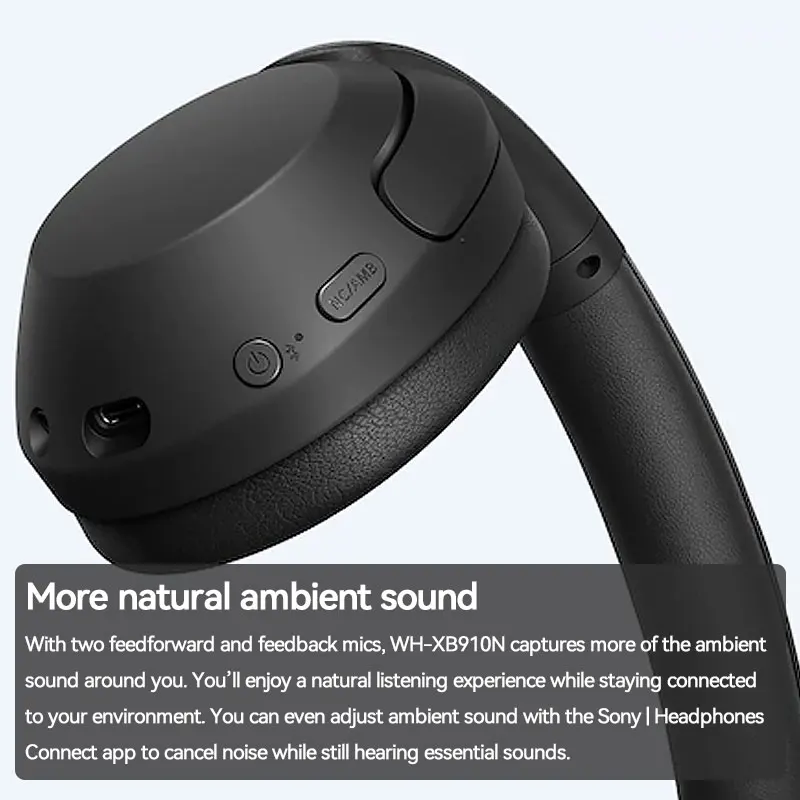 Sony WH-XB910N Noise Cancelling Headphones Wireless Bluetooth Headset with  Clear Call Microphone WH XB910N Bluetooth earphones - AliExpress