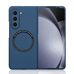 Ultra Thin Skin Feel Case with Magsafe Compatibility for Samsung Z Fold 7 (Dark Blue)