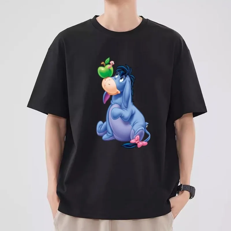 MINISO Pooh Bear Eeyore T Shirt uomo coppia combinazione vestiti