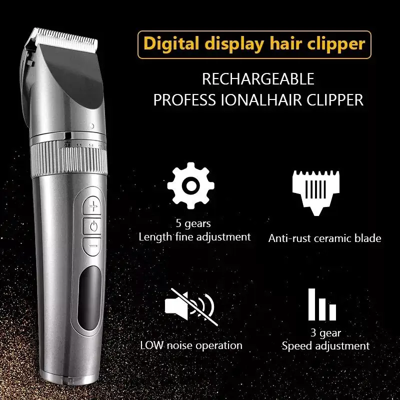 

NEW 2023 New in Hair Clipper For Men Rechargeable Hair Trimmer Hair Cutting Machine Beard Trimmer Fast Charging sonic home app