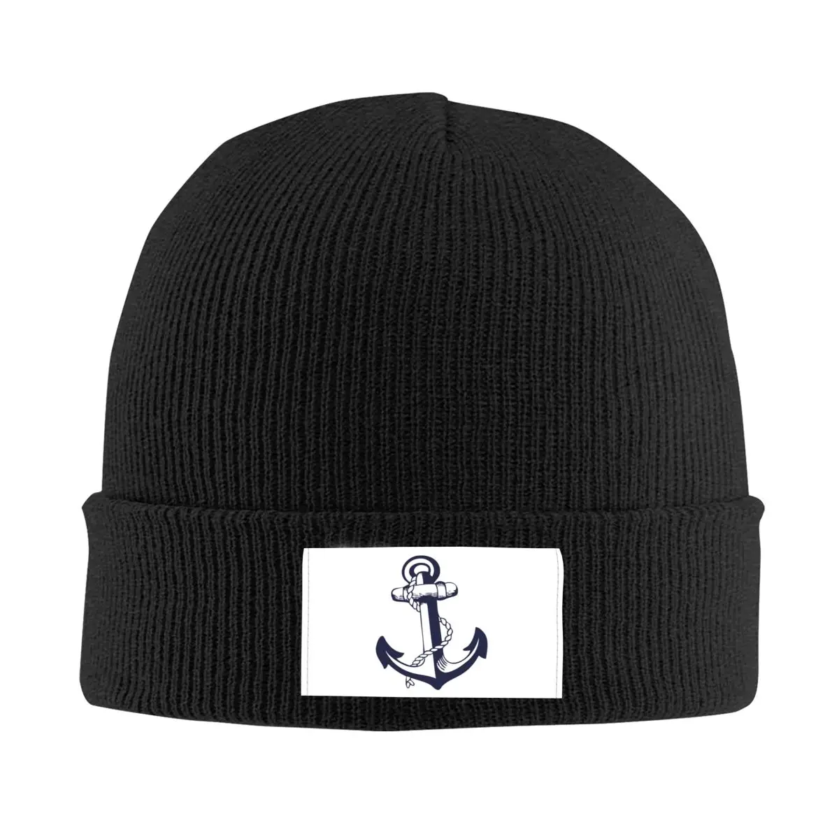 

Nautical Anchor Bonnet Hat Knit Hats Men Women Cool Unisex Adult Sailing Sailor Warm Winter Skullies Beanies Caps
