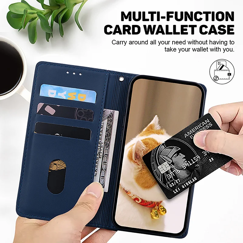 Leather Wallet Lanyard Phone Case Cover