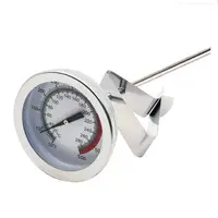 Oil Thermometer for Deep Frying 20℃～280℃/50℉～550℉ Stainless Steel Deep Frying Thermometer with Clip for Cooking Oil Fry F1FB 1