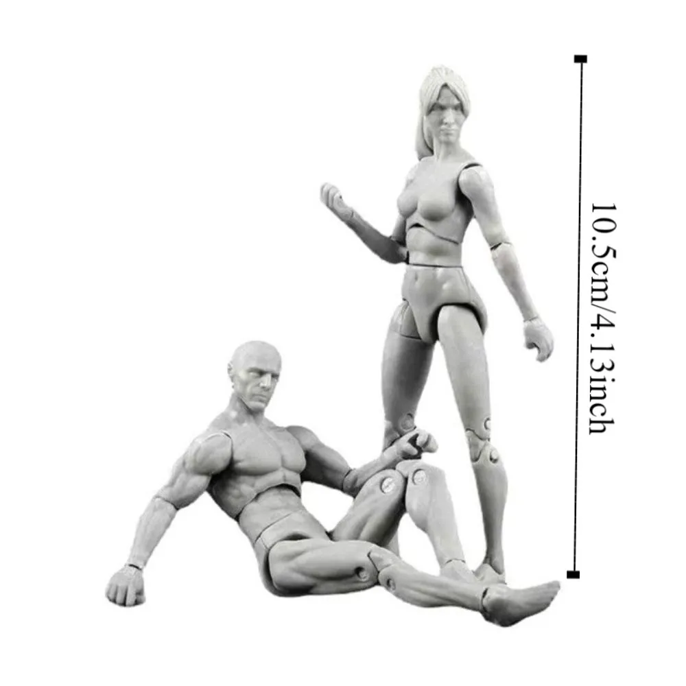 관절 가동 액션 피규어 스킨 누드 수제 탈부착 가능 남녀 공용 바디 관절 가동 마네킹 1/18 스케일 모델 팬용