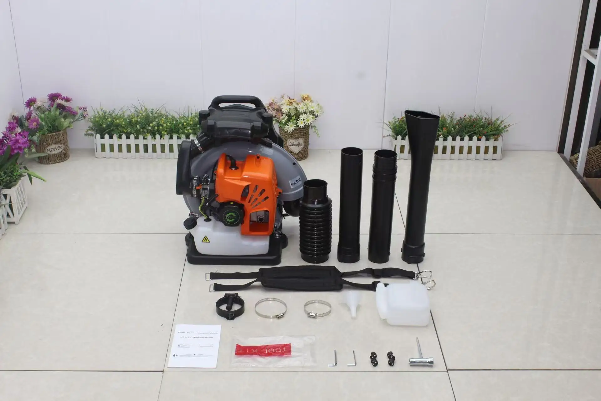 강력한 배낭형 가스 송풍기 눈 제거 먼지 제거 온실 청소용