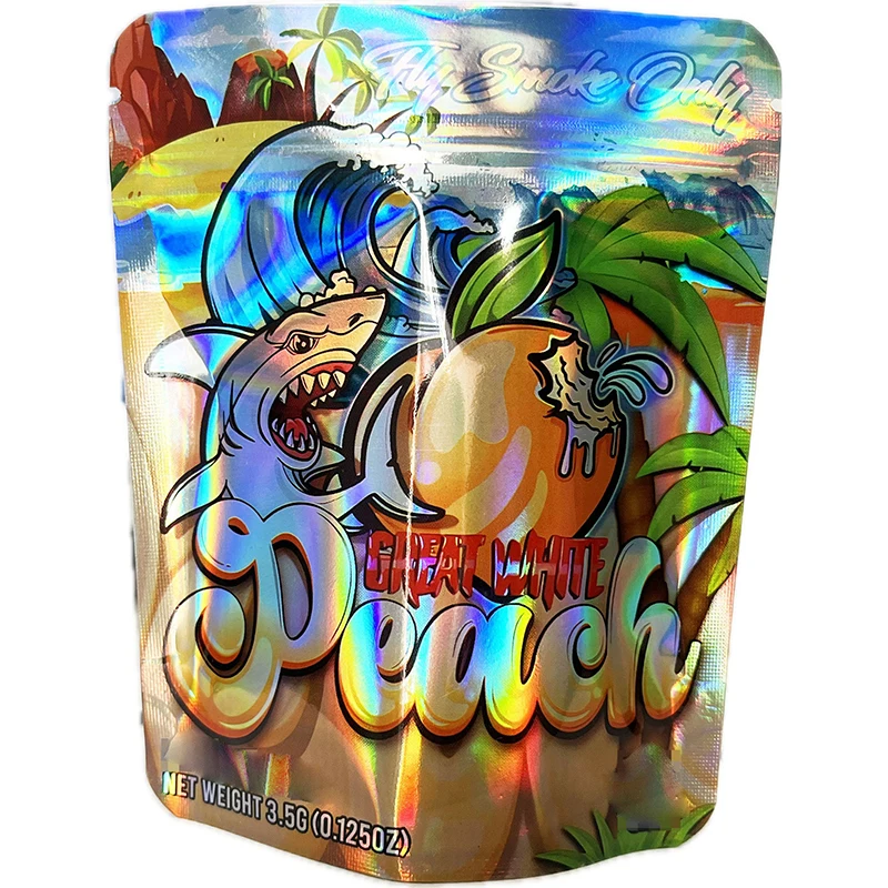 3.5g Mylar Bag Empty Laser Stand Up Sealed Packaging Plastic Zip-lock Opp Pouches Aluminum Foil Dry Herbs Food Storage 5