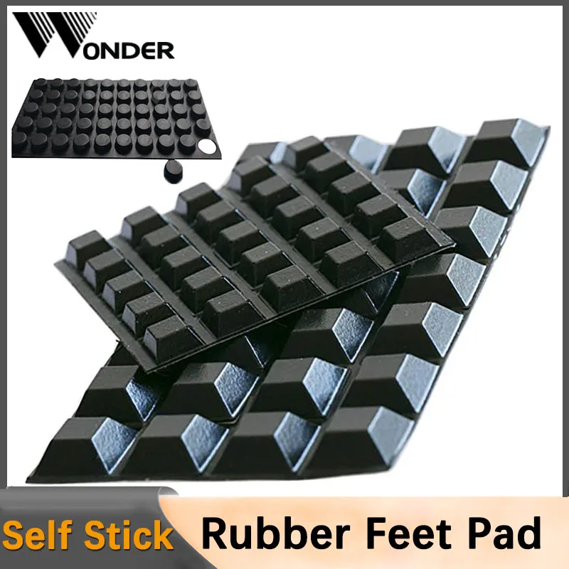 Rubber Feet Self Stick Bumper Pads Adhesive Tall Square/Round Bumpers Shock Absorber For Electronics Laptop Appliances Furniture