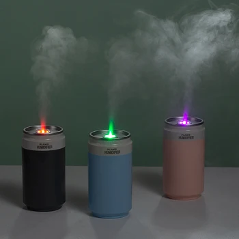 USB Air Humidifier 260ml Cup Size Cool Mist Maker For Car Bedroom Home Air Purifier H2O Humidifiers with RGB Color Candle Lights 1