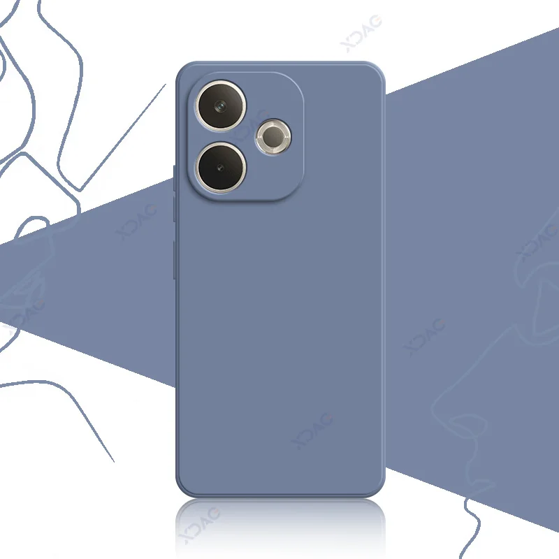 Luxury Dual Liner Shockproof Phone Cover - Square Liquid Silicone Coque Shield