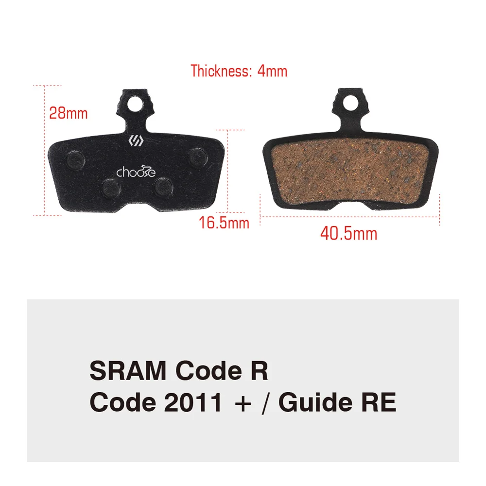 SUNTNUR Organic Resin Bicycle Brake Pad For AVID CODE R 2011+ Guide -RE 2011+ SRAM RED 22 / S-700 2 Pairs bicycle disc brake pads brake pads bike brake pads